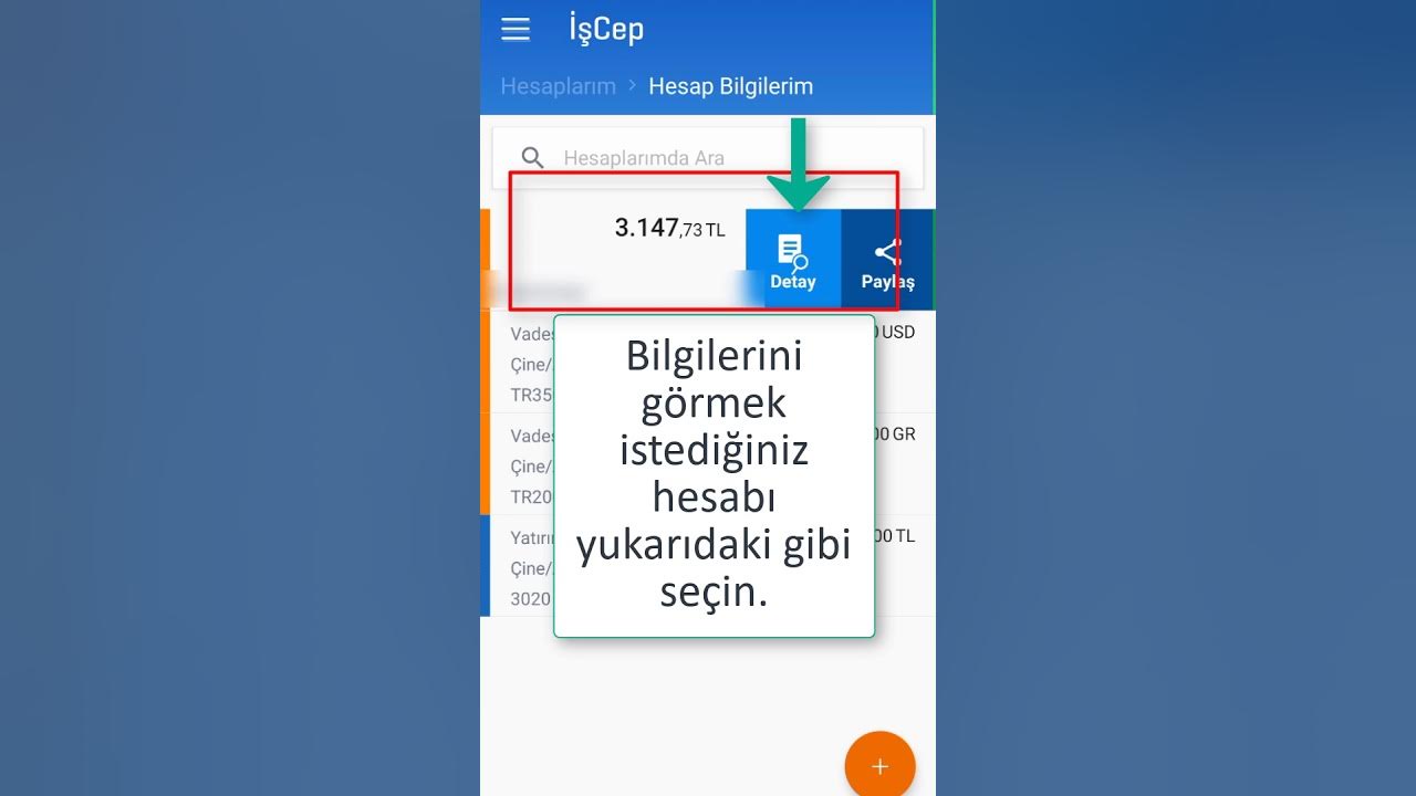 İş Bankası Hesap Numarası Öğrenme (Şube Kodu, Kart Numarası, IBAN)